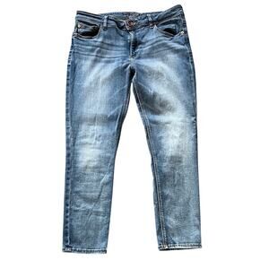 DL1961 Florence Insta Sculpt Cropped Jeans in Falcon Blue 32x26